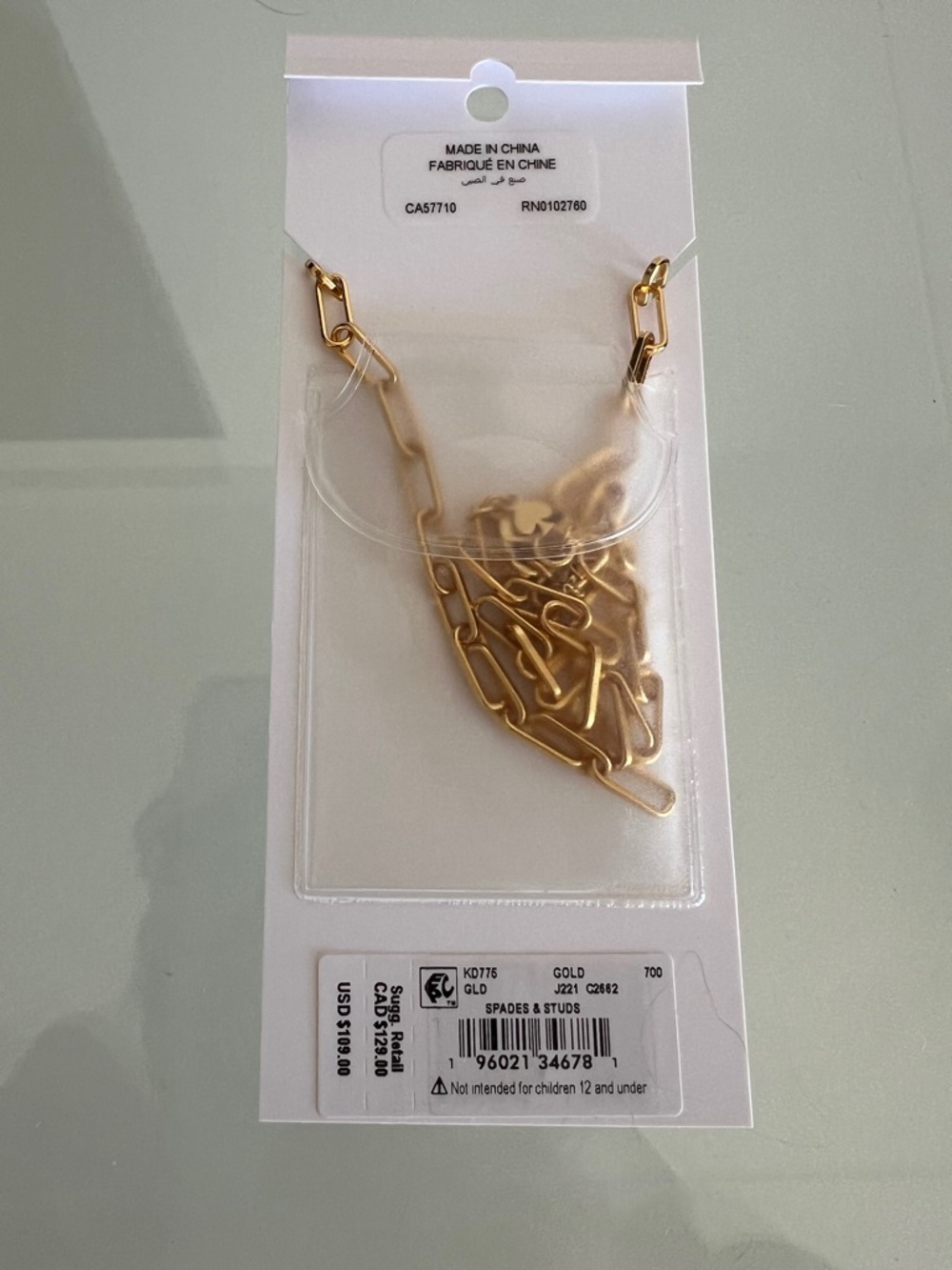 KATE SPADE Spade & Studs Pendant Necklace - Picture 9 of 9